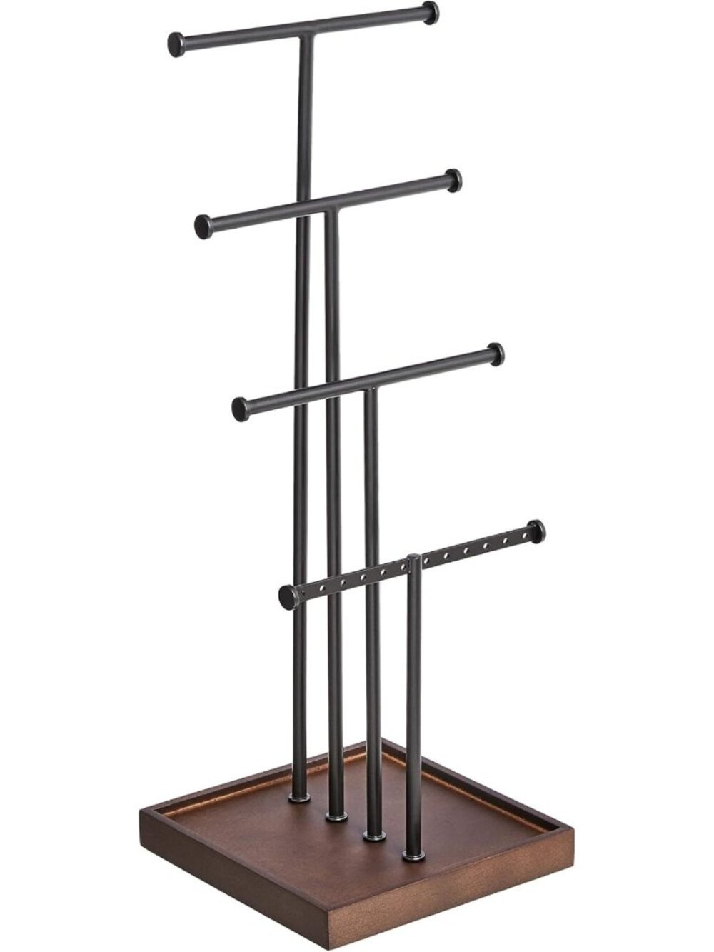 Stylish Four-Tier Jewelry Organizer Tree Stand - Necklace, Earring & Bracelet